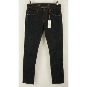 New Adriano Goldschmied The Matchbox Slim Straight Jeans Men's 29 x 34 Dark Blue